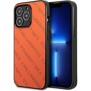 Karl Lagerfeld KLHCP13LPTLO iPhone 13 Pro kemény hátlap tok - narancssárga