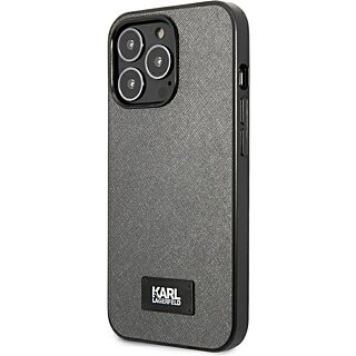 Karl Lagerfeld KLHCP13LSFMP2DG iPhone 13 Pro kemény hátlap tok - ezüst