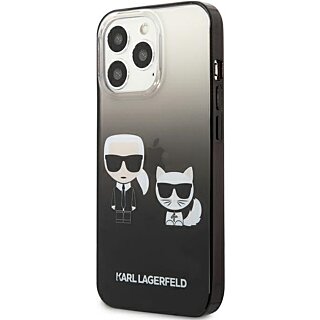 Karl Lagerfeld KLHCP13LTGKCK iPhone 13 Pro kemény hátlap tok - fekete