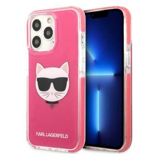 Karl Lagerfeld KLHCP13LTPECPI iPhone 13 Pro szilikon hátlap tok - rózsaszín