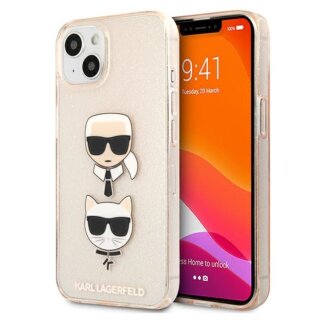 Karl Lagerfeld KLHCP13SKCTUGLGO iPhone 13 mini kemény hátlap tok - arany