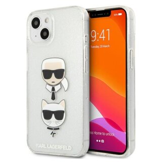 Karl Lagerfeld KLHCP13SKCTUGLS iPhone 13 mini kemény hátlap tok - ezüst