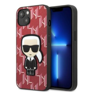 Karl Lagerfeld KLHCP13SPMNIKPI iPhone 13 mini bőr hátlap tok - piros