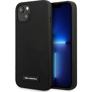 Karl Lagerfeld KLHCP13SSLMP1K iPhone 13 mini h kemény szilikon hátlap tok - fekete