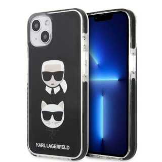 Karl Lagerfeld KLHCP13STPE2TK iPhone 13 mini kemény hátlap tok - fekete