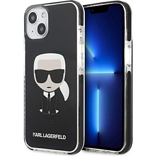 Karl Lagerfeld KLHCP13STPEIKK iPhone 13 mini kemény hátlap tok - fekete