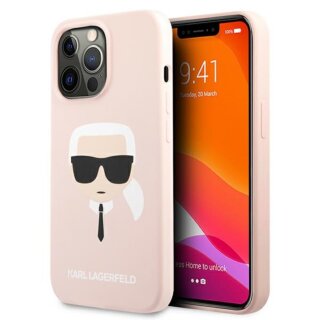 Karl Lagerfeld KLHCP13XSLKHLP iPhone 13 Pro Max szilikon hátlap tok - rózsaszín