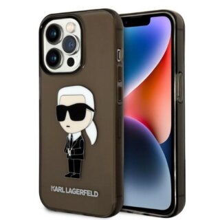 Karl Lagerfeld KLHCP14LHNIKTCK iPhone 14 Pro kemény hátlap tok - fekete