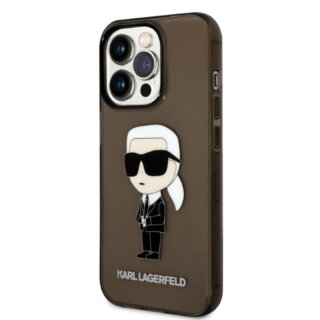 Karl Lagerfeld KLHCP14LHNIKTCK iPhone 14 Pro kemény hátlap tok - fekete