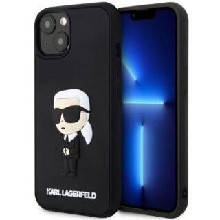 Karl Lagerfeld KLHCP14M3DRKINK iPhone 14 Plus szilikon hátlap tok - fekete