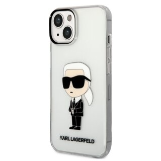 Karl Lagerfeld KLHCP14MHNIKTCT iPhone 14 Plus kemény hátlap tok - átlátszó
