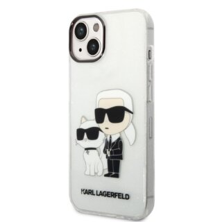 Karl Lagerfeld KLHCP14MHNKCTGT iPhone 14 Plus kemény hátlap tok - fehér/átlátszó