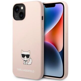 Karl Lagerfeld KLHCP14MSLCTPI iPhone 14 Plus szilikon hátlap tok - rózsaszín