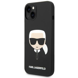 Karl Lagerfeld KLHCP14MSLKHBK iPhone 14 Plus szilikon hátlap tok - fekete