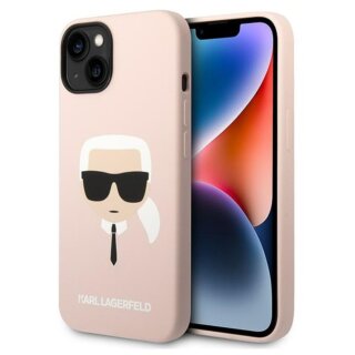 Karl Lagerfeld KLHCP14MSLKHLP iPhone 14 Plus szilikon hátlap tok - rózsaszín