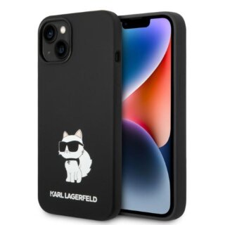 Karl Lagerfeld KLHCP14MSNCHBCK iPhone 14 Plus szilikon hátlap tok - fekete