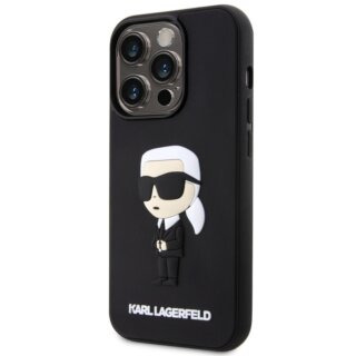 Karl Lagerfeld KLHCP14X3DRKINK iPhone 14 Pro Max szilikon hátlap tok - fekete