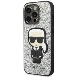 Karl Lagerfeld KLHCP14XGFKPG iPhone 14 Pro Max kemény hátlap tok - ezüst