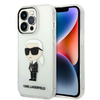 Karl Lagerfeld KLHCP14XHNIKTCT iPhone 14 Pro Max kemény hátlap tok - átlátszó