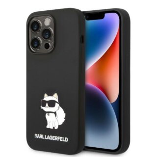 Karl Lagerfeld KLHCP14XSNCHBCK iPhone 14 Pro Max szilikon hátlap tok - fekete