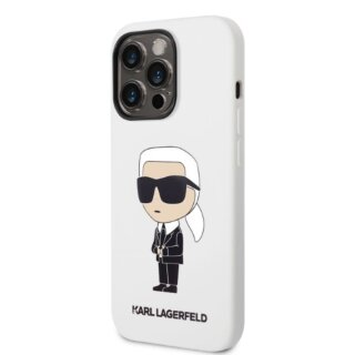 Karl Lagerfeld KLHCP14XSNIKBCH iPhone 14 Pro Max szilikon hátlap tok - fehér