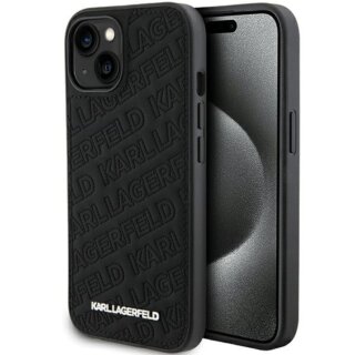 Karl Lagerfeld KLHCP15MPQKPMK iPhone 14 Plus / 15 Plus kemény hátlap tok - fekete