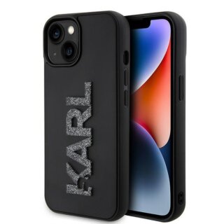 Karl Lagerfeld KLHCP15S3DMBKCK iPhone 15 szilikon hátlap tok - fekete