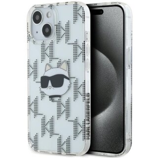 Karl Lagerfeld KLHCP15SHKLPCHT iPhone 13 / 14 / 15 kemény hátlap tok - átlátszó