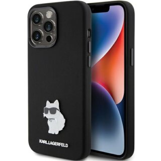 Karl Lagerfeld KLHCP15XSMHCNPK iPhone 15 Pro Max szilikon hátlap tok - fekete