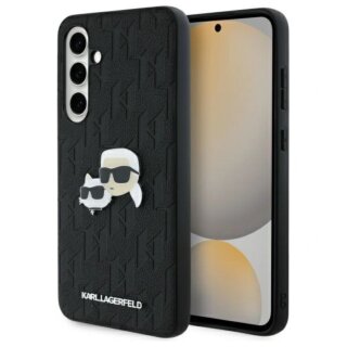 Karl Lagerfeld KLHCS24FEPGKLKCPK Samsung Galaxy S24 FE bőr hátlap tok - fekete
