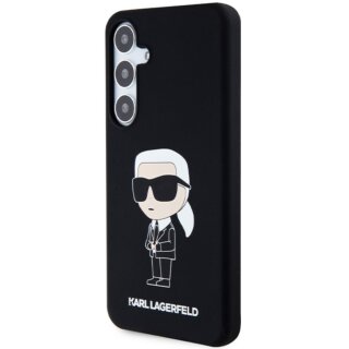 Karl Lagerfeld KLHCS24SSNIKBCK Samsung Galaxy S24 szilikon hátlap tok - fekete