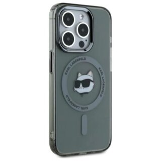 Karl Lagerfeld KLHMP15XHLSCHK MagSafe iPhone 15 Pro Max kemény hátlap tok - fekete