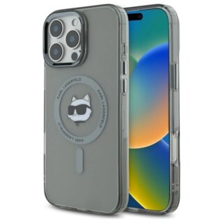 Karl Lagerfeld KLHMP16XHLSCHK MagSafe iPhone 16 Pro Max kemény hátlap tok - fekete