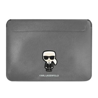 Karl Lagerfeld Sleeve KLCS14PISFG 13” -14” becsúsztathatós laptop táska - fekete