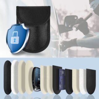 iKi KLR100 RFID rádiójel blokkoló tok - fekete