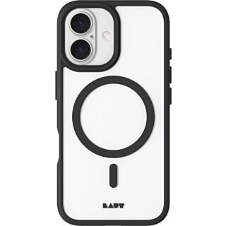 Laut Huex Protect MagSafe iPhone 16 Plus ütésálló szilikon hátlap tok - fekete