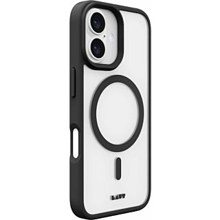 Laut Huex Protect MagSafe iPhone 16 Plus ütésálló szilikon hátlap tok - fekete
