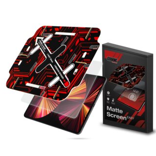 GrizzGlass MatteScreen iPad Pro 12,9" (2021) kijelzővédő fólia felhelyező applikátorral - matt