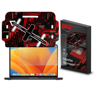 GrizzGlass MatteScreen MacBook Pro 14" (2024/2023) kijelzővédő fólia felhelyező applikátorral - matt