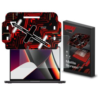 GrizzGlass MatteScreen MacBook Pro 16" (2021) kijelzővédő fólia felhelyező applikátorral - matt