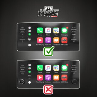 GrizzGlass Skoda Fabia 9,2" Amundsen kijelzővédő fólia - matt