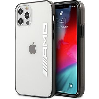 Mercedes AMG AMHCP12LAESLBK iPhone 12 Pro Max kemény hátlap tok - átlátszó