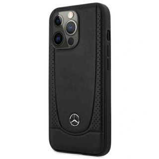 Mercedes MEHCP15XARMBK iPhone 15 Pro Max bőr hátlap tok - fekete
