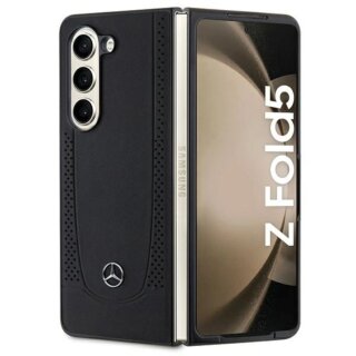 Mercedes MEHCZFD5ARMBK Samsung Galaxy Z Fold 5 bőr hátlap tok - fekete
