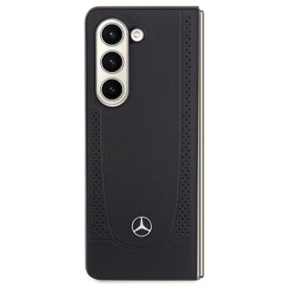 Mercedes MEHCZFD5ARMBK Samsung Galaxy Z Fold 5 bőr hátlap tok - fekete