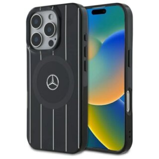 Mercedes MEHMP16L23HRSK MagSafe iPhone 16 Pro kemény hátlap tok - fekete