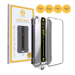 Mobile Origin Screen Guard iPhone 16e / 14 / 13 Pro / 13 teljes kijelzővédő üveg felhelyező applikátorral