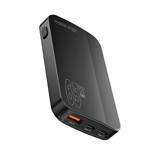 Mobile Origin Slim Charger GaN III hálózati töltő (2xUSB-C, USB-A) 65W - fekete