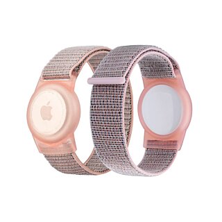 Mobile Origin Apple AirTag tépőzáras szíj - rózsaszín