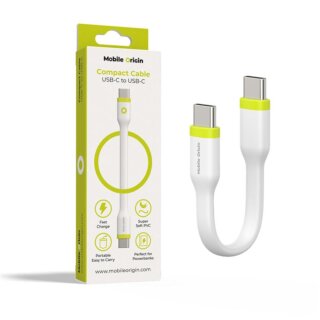 Mobile Origin Compact USB-C - USB-C kábel - 10cm - fehér